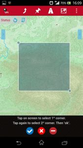 Orux Maps Area Selector